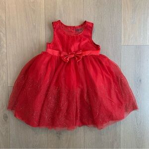 Red Tulle Dress with Bow